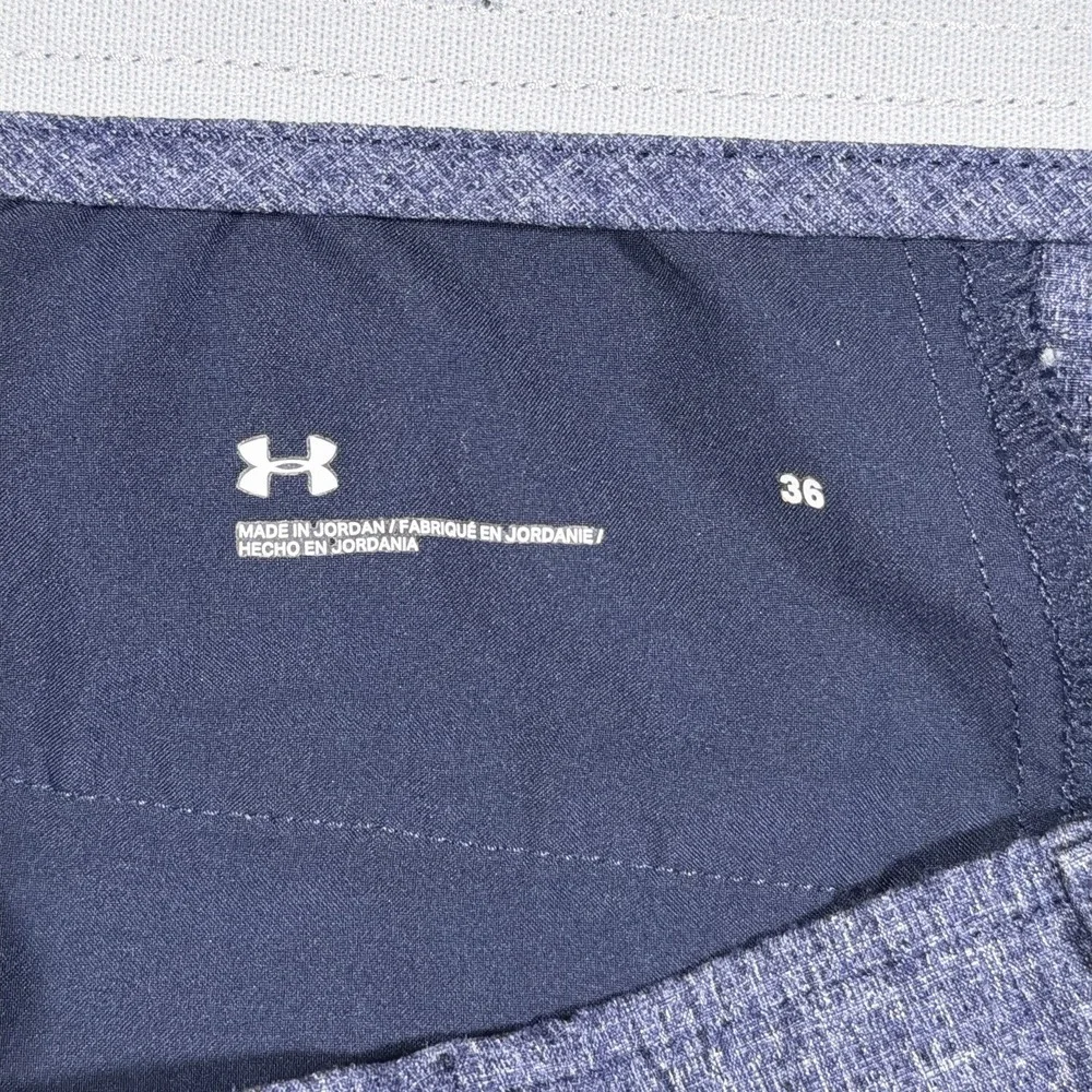 Under Armour Match Play Golf Shorts Men's Size 34 Blue Stretch Chino Loose Fit